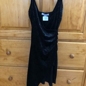 Asymmetrical black dress